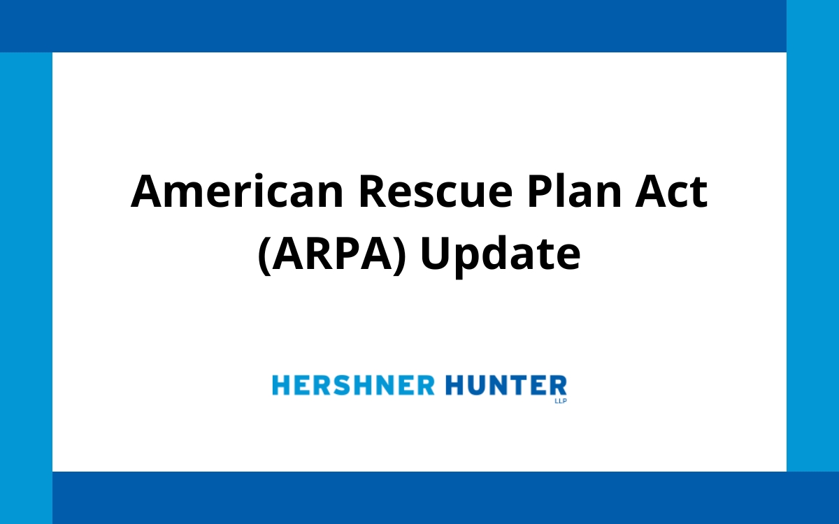 American Rescue Plan Act (ARPA) Update