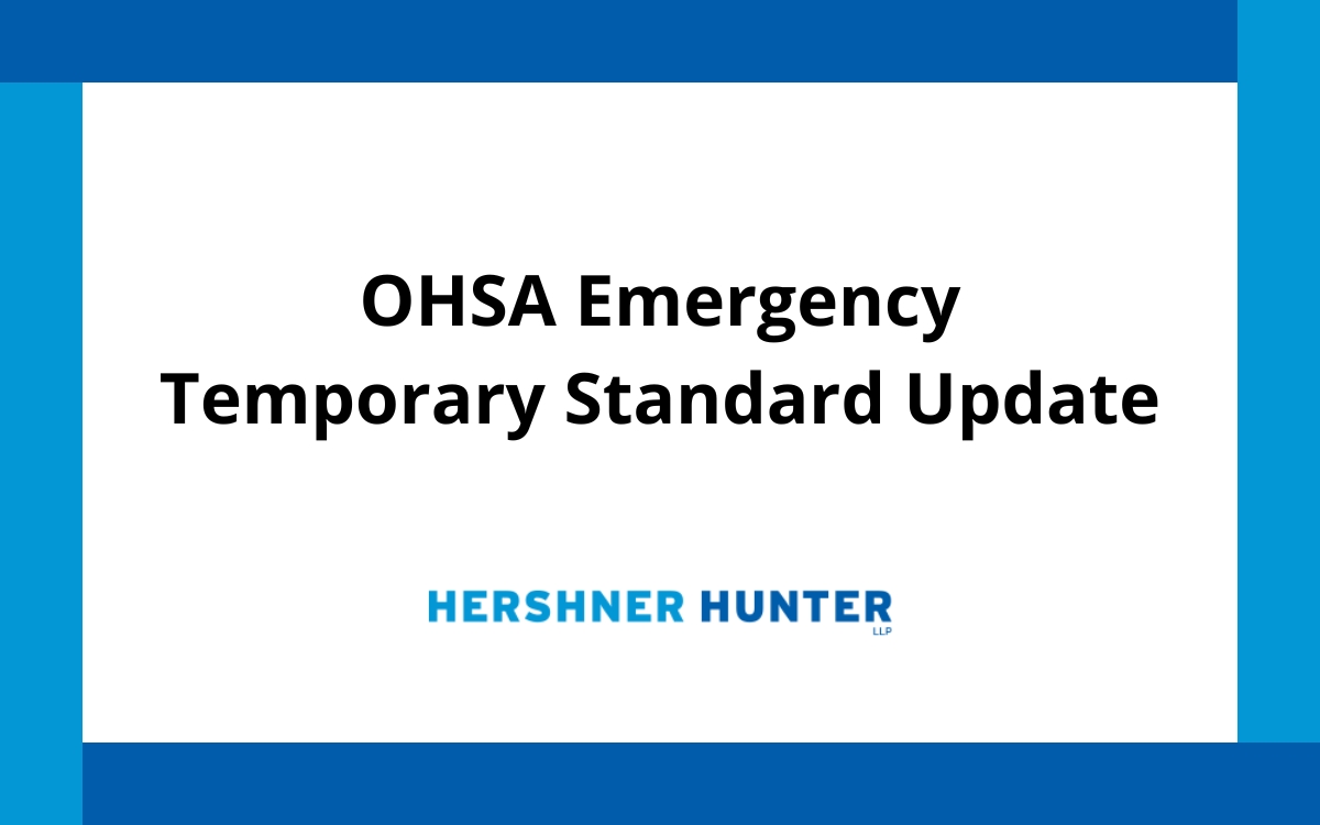 OSHA Emergency Temporary Standard Update